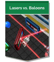 Lasers vs Baloons
